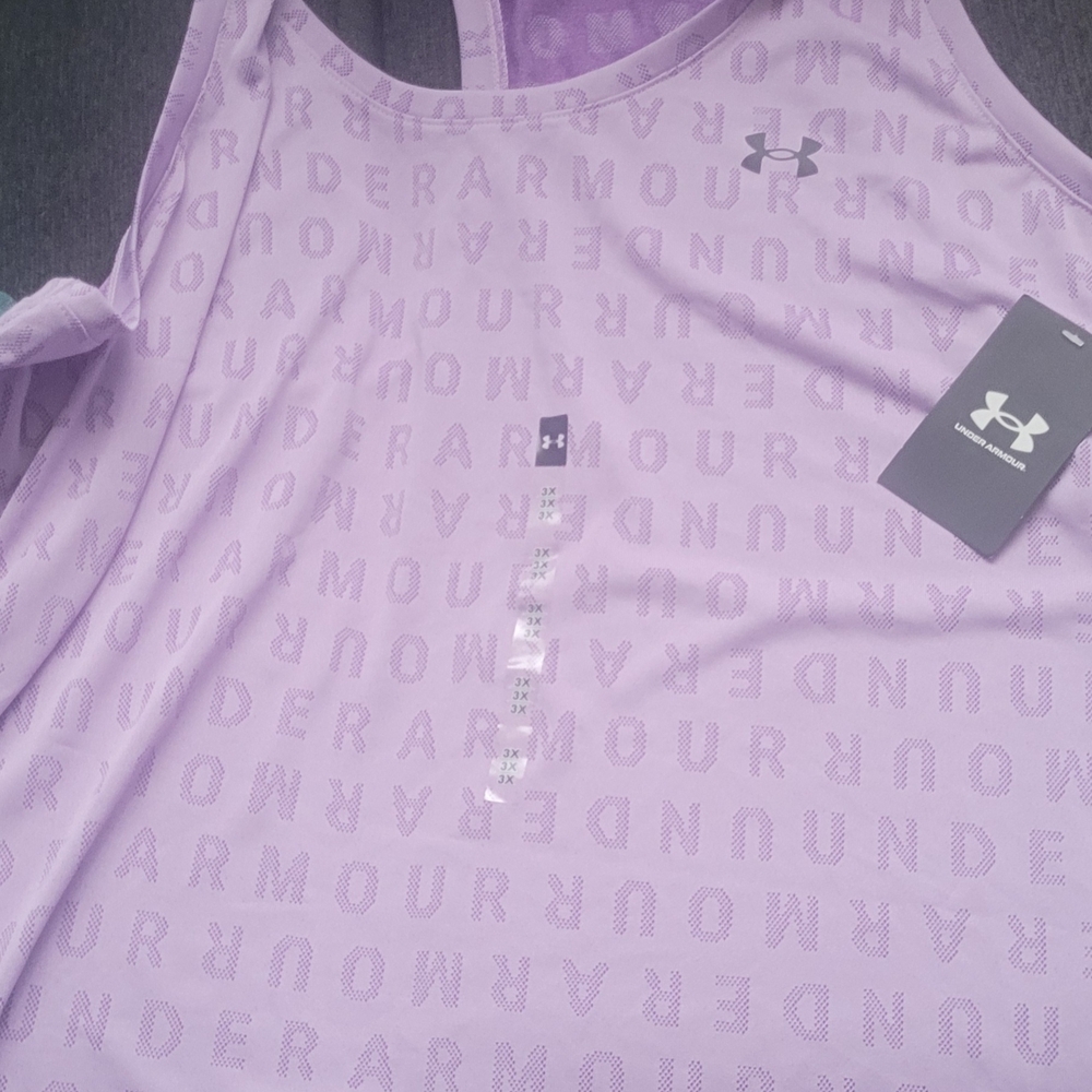 Under Armour Lavender Textured Tank